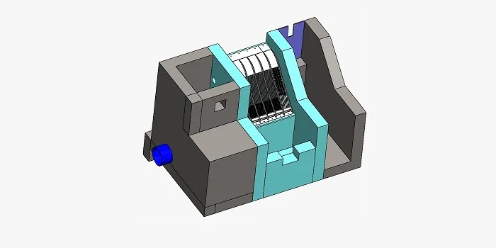 Rejilla de toma Coanda Customized, toma de 70 l/s para agua potable, modelo 3D de la unidad de toma a medida, Czechia