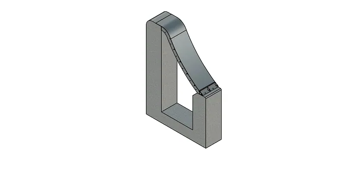 Rejilla de toma Coanda Customized, toma para planta de tratamiento de agua, modelo 3D de la toma de agua a medida, Kilinochchi